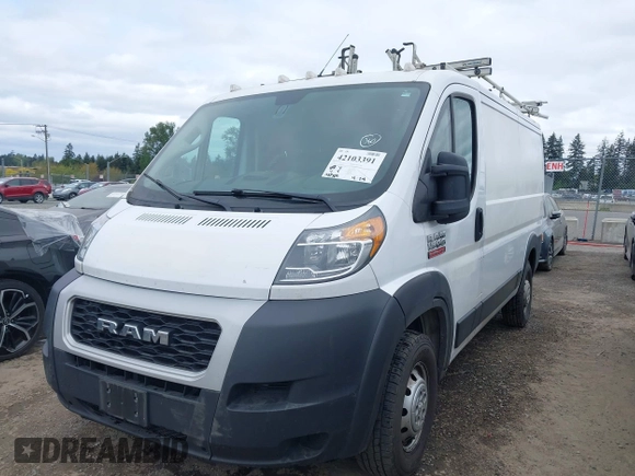 2020 Ram ProMaster Cargo with VIN 3C6TRVAG7LE130145, listed as a IAAI auction lot 42103391 with 91,501 mi miles and . Bid and sale history available at DreamBid. Image 17.