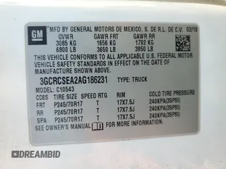2010 Chevrolet Silverado 1500 LT with VIN 3GCRCSEA2AG186231, listed as a Copart auction lot 41537425 with 209,949 mi miles and Salvage Title. Bid and sale history available at DreamBid. Image 14.