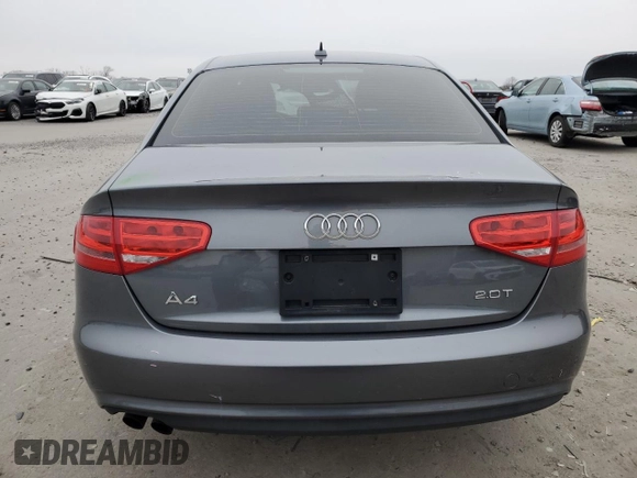 2013 Audi A4 Premium with VIN WAUAFAFL3DN009288, listed as a Copart auction lot 45475885 with 106,170 mi miles and Salvage Title. Bid and sale history available at carsss.com. Image 6.