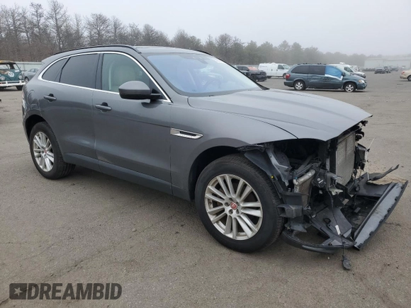 2018 Jaguar F-Pace 25t Prestige with VIN SADCK2FX3JA320663, listed as a Copart auction lot 50362275 with 94,126 mi miles and Salvage Title. Bid and sale history available at DreamBid. Image 4.
