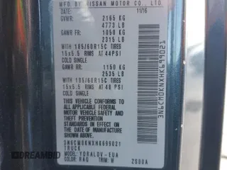 2017 Nissan NV200 SV z VIN 3N6CM0KNXHK699021, wystawiony jako Copart lot #52178855 z przebiegiem 156 325 mil mil oraz Szkoda całkowita • Salvage title. Historia ofert i sprzedaży dostępna na DreamBid. Obrazek 13.