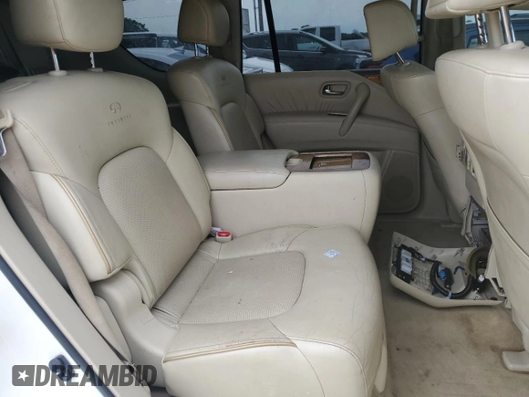 2011 Infiniti QX56 7-passenger with VIN JN8AZ2NF9B9501099, listed as a Copart auction lot 59562454 with 233,081 mi miles and Salvage Title. Bid and sale history available at carsss.com. Image 11.