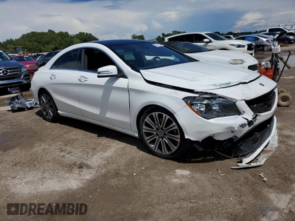 2018 Mercedes-Benz CLA 250 with VIN WDDSJ4EB1JN677303, listed as a Copart auction lot 66519163 with Not Provided miles and . Bid and sale history available at DreamBid. Image 4.