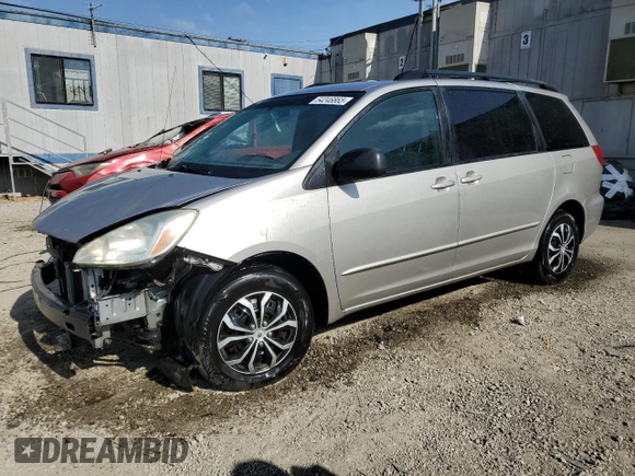 2005 Toyota Sienna CE with VIN 5TDZA23C95S280141, listed as a Copart auction lot 54246865 with 176,297 mi miles and Salvage Title. Bid and sale history available at carsss.com. Image 1.