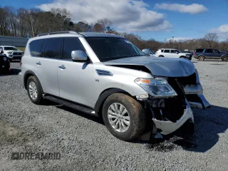 2018 Nissan Armada SV with VIN JN8AY2ND1J9058639, listed as a Copart auction lot 47799125 with 103,150 mi miles and Salvage Title. Bid and sale history available at carsss.com. Image 4.