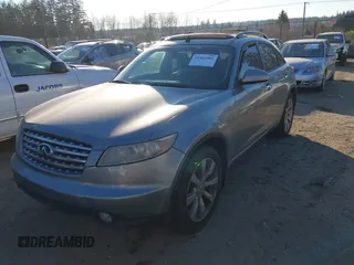 2003 Infiniti FX Options with VIN JNRBS08W33X404868, listed as a IAAI auction lot 41462901 with 264,177 mi miles and . Bid and sale history available at DreamBid. Image 2.