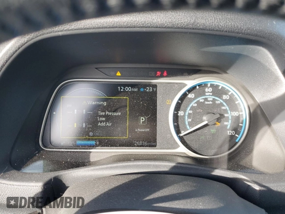 2018 Nissan LEAF SL with VIN 1N4AZ1CP5JC315777, listed as a Copart auction lot 89025735 with 26,836 mi miles and Salvage Title. Bid and sale history available at DreamBid. Image 9.
