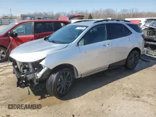 2022 Chevrolet Equinox RS with VIN 3GNAXMEV8NS171484, listed as a Copart auction lot 47122295 with 46,888 mi miles and Salvage Title. Bid and sale history available at DreamBid. Image 1.