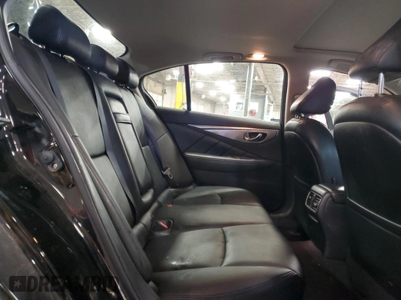 2014 Infiniti Q50 Premium with VIN JN1BV7ARXEM695977, listed as a Copart auction lot 52209795 with 100,700 mi miles and Salvage Title. Bid and sale history available at DreamBid. Image 11.