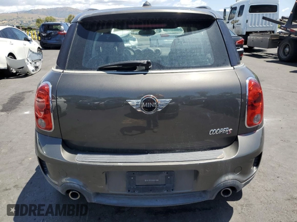 2012 MINI Countryman S with VIN WMWZC5C54CWL60924, listed as a Copart auction lot 56950315 with Not Provided miles and Clean Title. Bid and sale history available at DreamBid. Image 6.