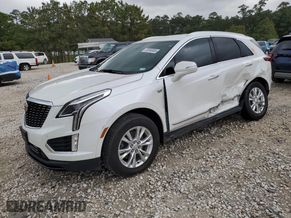 2024 Cadillac XT5 FWD Luxury with VIN 1GYKNAR4XRZ747310, listed as a Copart auction lot 55598585 with 14,371 mi miles and Salvage title. Bid and sale history available at DreamBid. Image 1.