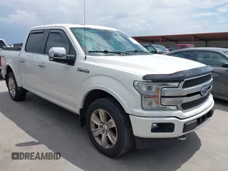 2018 Ford F-150 XL z VIN 1FTEW1EGXJFC60887, wystawiony jako IAAI lot #42667701 z przebiegiem 132 611 mil mil oraz . Historia ofert i sprzedaży dostępna na DreamBid. Obrazek 1.