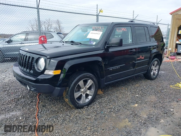 2017 Jeep Patriot High Altitude with VIN 1C4NJRFB3HD165206, listed as a IAAI auction lot 41644912 with 124,151 mi miles. Bid and sale history available at carsss.com. Image 2.