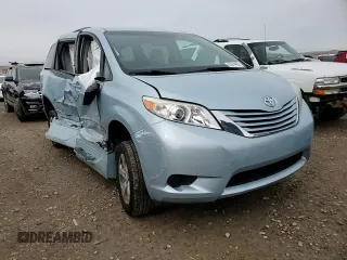 2017 Toyota Sienna LE Auto Access Seat with VIN 5TDKZ3DC6HS772323, listed as a Copart auction lot 45674485 with 50,613 mi miles and Salvage Title. Bid and sale history available at carsss.com. Image 10.