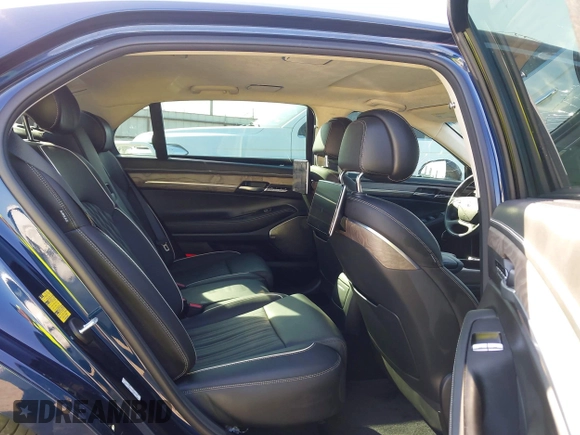 2021 Genesis G90 Ultimate with VIN KMTF54PH4MU085164, listed as a IAAI auction lot 41702570 with 27,794 mi miles and . Bid and sale history available at DreamBid. Image 8.