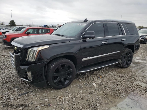 2020 Cadillac Escalade Premium Luxury with VIN 1GYS4CKJ1LR159107, listed as a Copart auction lot 79829484 with 64,505 mi miles and Salvage Title. Bid and sale history available at carsss.com. Image 1.