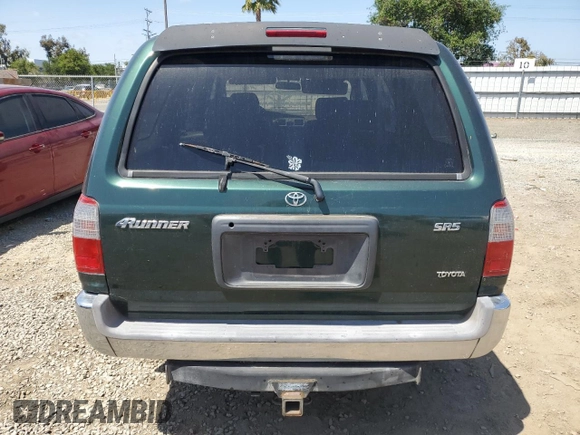 1999 Toyota 4Runner SR5 with VIN JT3GN86R4X0127594, listed as a Copart auction lot 54093605 with 307,573 mi miles and Clean Title. Bid and sale history available at carsss.com. Image 6.