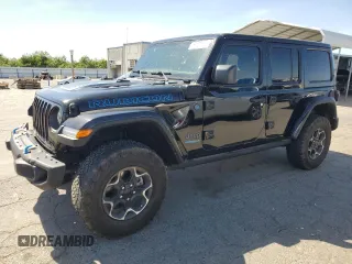 2022 Jeep Wrangler Unlimited Rubicon with VIN 1C4JJXR64NW229982, listed as a Copart auction lot 57122165 with 40,970 mi miles and Salvage title. Bid and sale history available at DreamBid. Image 1.