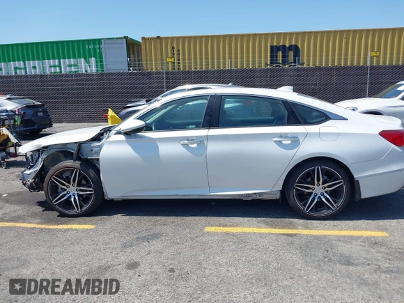 2021 Honda Accord Touring with VIN 1HGCV2F92MA024124, listed as a IAAI auction lot 42353443 with 22,457 mi miles and . Bid and sale history available at DreamBid. Image 14.