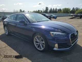 2022 Audi A5 Sportback Premium with VIN WAUABCF50NA011789, listed as a Copart auction lot 66949894 with 22,973 mi miles and Salvage Title. Bid and sale history available at carsss.com. Image 4.