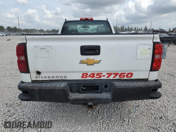 2016 Chevrolet Silverado 1500 Work Truck with VIN 1GCNCNEH1GZ384580, listed as a Copart auction lot 46840095 with 125,936 mi miles and Salvage Title. Bid and sale history available at carsss.com. Image 6.