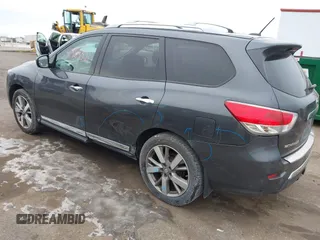 2014 Nissan Pathfinder SV z VIN 5N1AR2MM6EC712100, wystawiony jako IAAI lot #41383321 z przebiegiem 163 838 mil mil oraz . Historia ofert i sprzedaży dostępna na DreamBid. Obrazek 3.