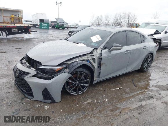 2024 Lexus IS 350 F Sport with VIN JTHBZ1E22R5035541, listed as a IAAI auction lot 41060031 with 8,390 mi miles and . Bid and sale history available at DreamBid. Image 20.