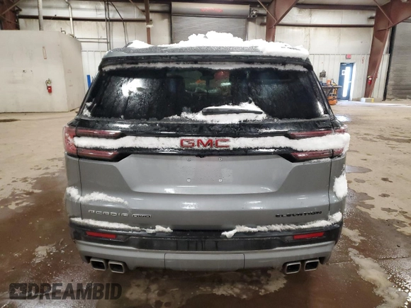 2024 GMC Acadia AWD Elevation z VIN 1GKENNKS6RJ242578, wystawiony jako Copart lot #83551224 z przebiegiem 375 mil mil oraz Szkoda całkowita • Salvage title. Historia ofert i sprzedaży dostępna na DreamBid. Obrazek 6.