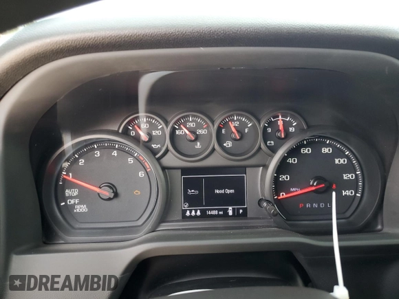 2024 Chevrolet Silverado 1500 Custom Trail Boss with VIN 3GCUDCE8XRG141897, listed as a Copart auction lot 71285004 with 14,488 mi miles and Salvage Title. Bid and sale history available at carsss.com. Image 9.