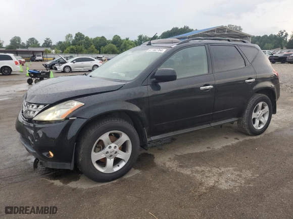 2005 Nissan Murano SL with VIN JN8AZ08T05W325300, listed as a Copart auction lot 61162764 with 99,527 mi miles and Salvage Title. Bid and sale history available at carsss.com. Image 1.