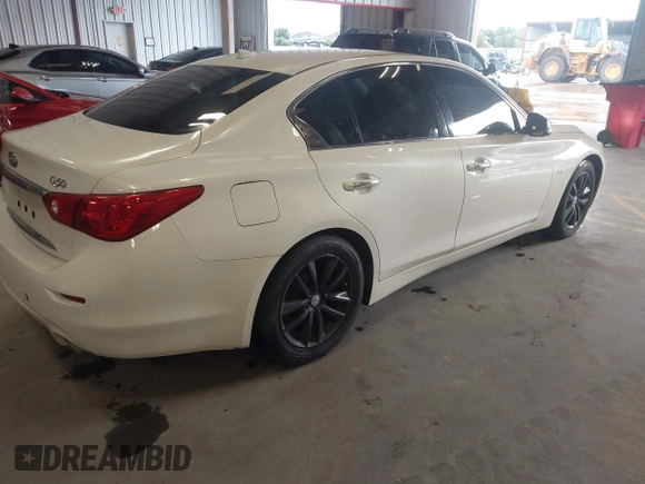 2015 Infiniti Q50 with VIN JN1BV7AP0FM347685, listed as a IAAI auction lot 42690285 with 126,957 mi miles and . Bid and sale history available at DreamBid. Image 4.
