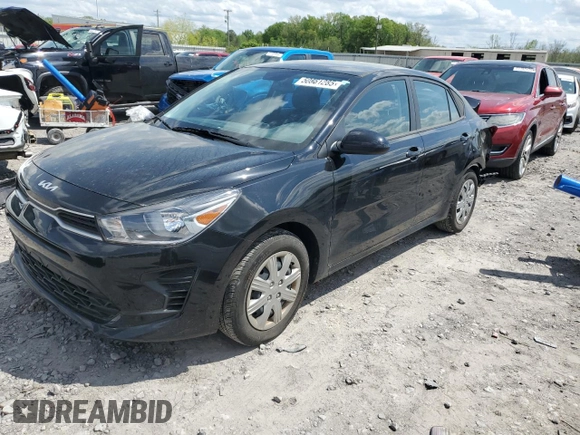 2023 Kia Rio LX with VIN 3KPA24AD7PE576869, listed as a Copart auction lot 50861285 with 18,044 mi miles and Salvage Title. Bid and sale history available at DreamBid. Image 1.