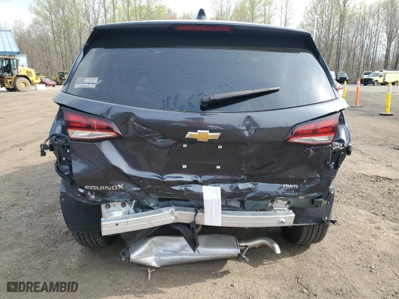 2023 Chevrolet Equinox LT with VIN 3GNAXTEG7PS112781, listed as a Copart auction lot 54588545 with 11,985 mi miles and Salvage Title. Bid and sale history available at carsss.com. Image 6.