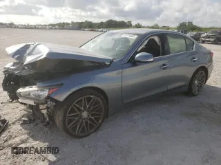 2019 Infiniti Q50 Luxe с VIN JN1EV7AP9KM519705, выставлен на аукционе Copart как лот 59729885 с пробегом 65 120 миль миль и На запчасти • Non repairable. История ставок и продаж доступна на DreamBid. Изображение 1.