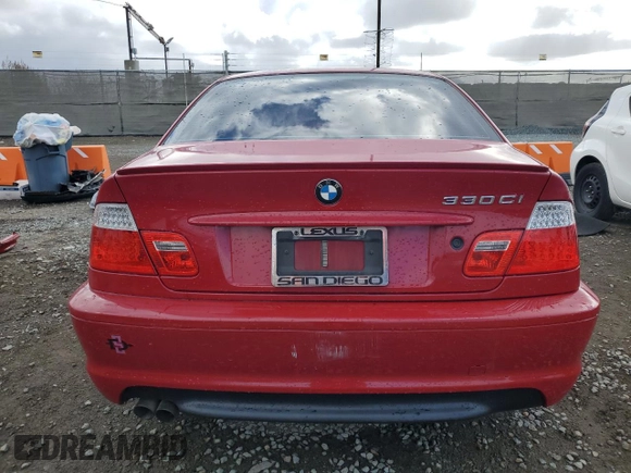 2004 BMW 3 Series 330Ci with VIN WBABD53414PL15151, listed as a Copart auction lot 47604975 with Not Provided miles and Salvage Title. Bid and sale history available at DreamBid. Image 6.