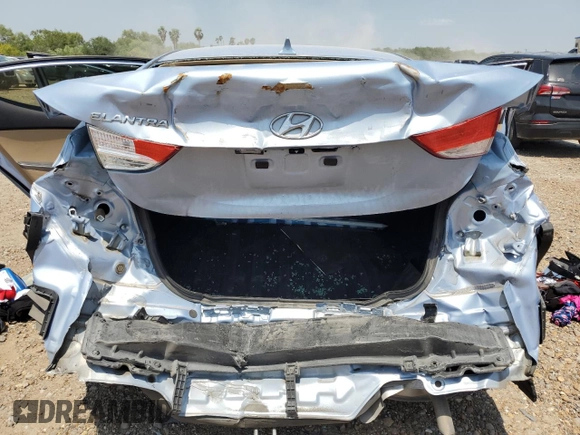 2012 Hyundai Elantra Limited with VIN KMHDH4AE6CU425288, listed as a Copart auction lot 51721515 with 85,174 mi miles and Salvage title. Bid and sale history available at DreamBid. Image 6.