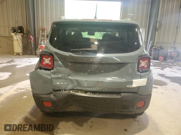 2017 Jeep Renegade Latitude with VIN ZACCJBBB5HPE48244, listed as a Copart auction lot 57561845 with 100,927 mi miles and Salvage title. Bid and sale history available at DreamBid. Image 6.