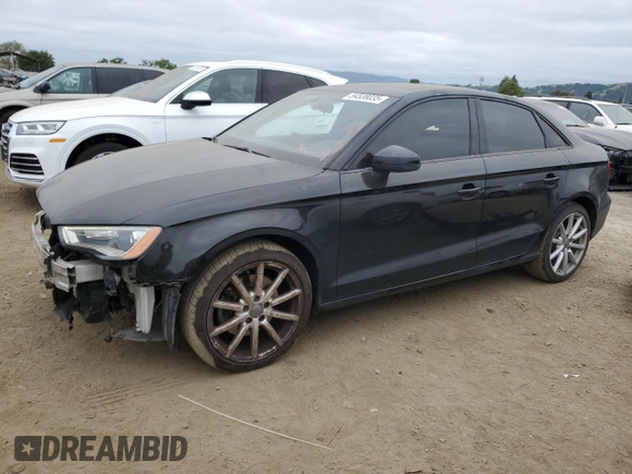 2016 Audi A3 Premium with VIN WAUB8GFF9G1002160, listed as a Copart auction lot 54538035 with 107,682 mi miles and Salvage Title. Bid and sale history available at DreamBid. Image 1.