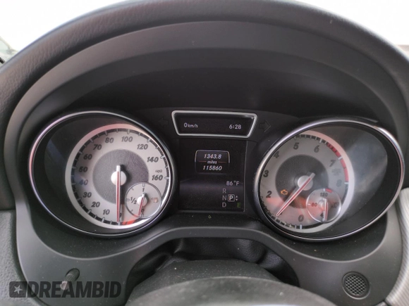 2014 Mercedes-Benz CLA 250 with VIN WDDSJ4EB1EN154630, listed as a Copart auction lot 59786115 with 115,860 mi miles and Clean title. Bid and sale history available at DreamBid. Image 9.