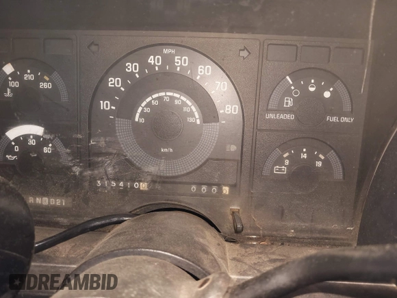 1988 Chevrolet Silverado 1500 with VIN 1GCDK14K5JZ222205, listed as a IAAI auction lot 42077891 with 315,410 mi miles and . Bid and sale history available at DreamBid. Image 7.