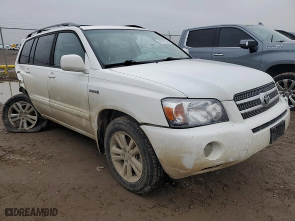 2006 Toyota Highlander Hybrid with VIN JTEDW21A060013855, listed as a Copart auction lot 89391045 with 137,604 mi miles and Salvage Title. Bid and sale history available at carsss.com. Image 4.