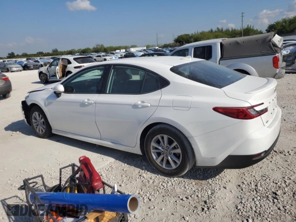 2025 Toyota Camry LE with VIN 4T1DAACK6SU537173, listed as a Copart auction lot 53202015 with 9,999 mi miles and Non Repairable. Bid and sale history available at DreamBid. Image 2.