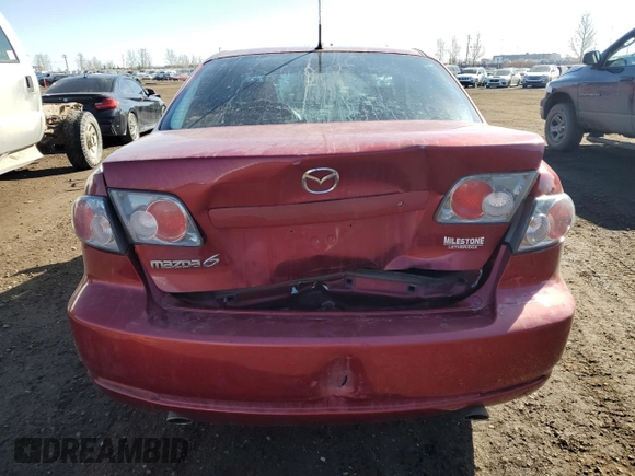 2006 Mazda 6 i with VIN 1YVFP80C165M42158, listed as a Copart auction lot 47978495 with 138,439 mi miles and Salvage Title. Bid and sale history available at carsss.com. Image 6.