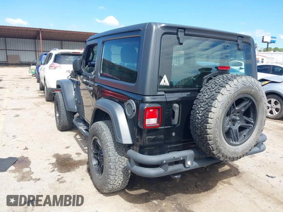 2018 Jeep Wrangler Sport with VIN 1C4GJXAN2JW221404, listed as a IAAI auction lot 42216848 with 53,882 mi miles and . Bid and sale history available at DreamBid. Image 3.