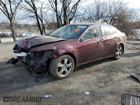 2012 Acura TSX with VIN JH4CU2F45CC006899, listed as a Copart auction lot 45883265 with 154,490 mi miles and Salvage Title. Bid and sale history available at carsss.com. Image 1.