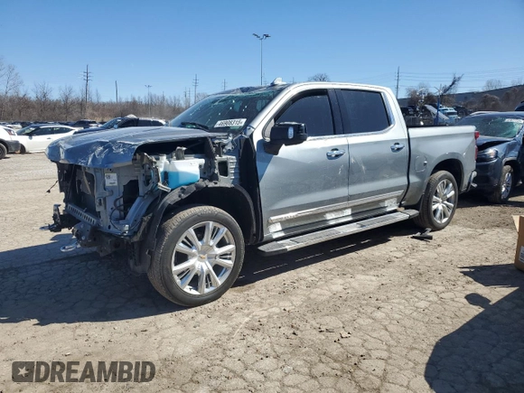2023 Chevrolet Silverado 1500 with VIN 2GCUDJED9P1123897, listed as a Copart auction lot 46908315 with 27,712 mi miles and Salvage Title. Bid and sale history available at DreamBid. Image 1.