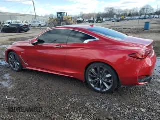 2018 Infiniti Q60 Red Sport 400 with VIN JN1FV7EL5JM630018, listed as a Copart auction lot 45684015 with 39,057 mi miles and Salvage Title. Bid and sale history available at DreamBid. Image 2.
