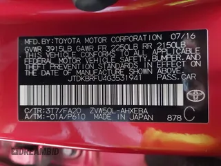 2016 Toyota Prius Two z VIN JTDKBRFU4G3531941, wystawiony jako IAAI lot #42023633 z przebiegiem 249 098 mil mil oraz . Historia ofert i sprzedaży dostępna na DreamBid. Obrazek 9.