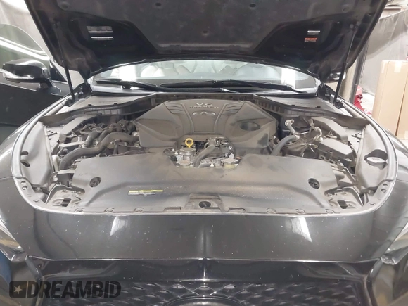 2022 Infiniti Q60 Red Sport 400 with VIN JN1FV7LL4NM680157, listed as a IAAI auction lot 42408607 with 49,060 mi miles and . Bid and sale history available at DreamBid. Image 10.