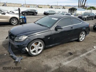 2012 Mercedes-Benz C-Class C 250 with VIN WDDGJ4HB8CF799459, listed as a Copart auction lot 46551745 with 0 mi miles and Salvage Title. Bid and sale history available at carsss.com. Image 1.